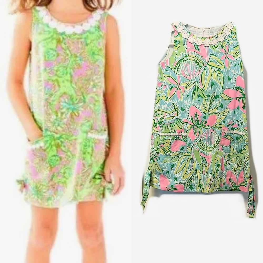 Lilly Pulitzer Coconut Jungle Little Girl Mini Mod Dress 20235
